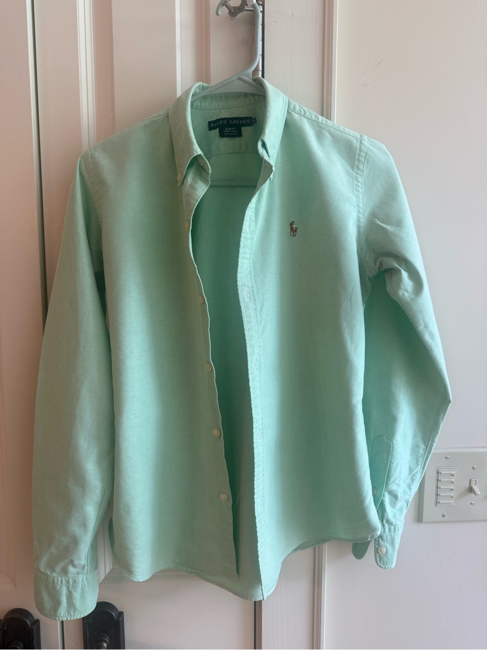 Vintage Ralph Lauren Oxford Shirt Size 6 💚💚💚 - Picture 5 of 5